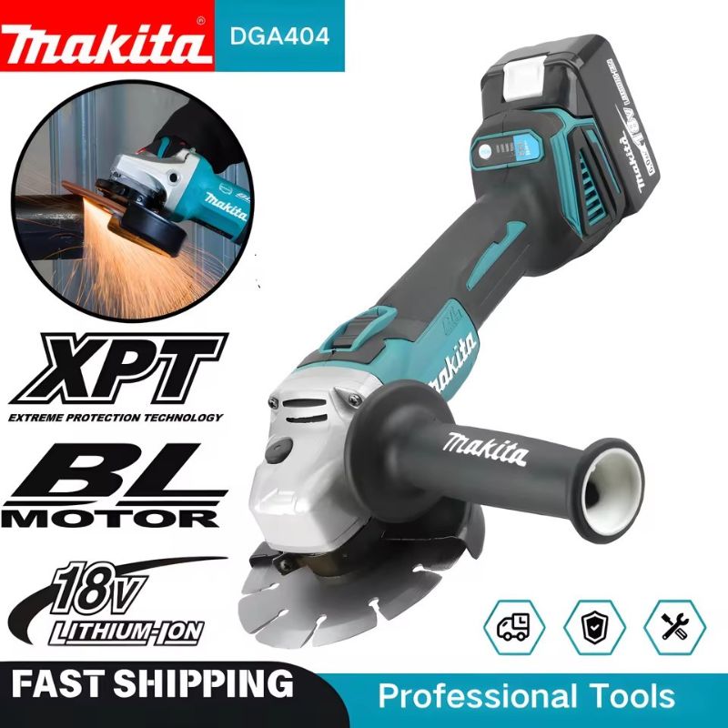 Brushless Angle Grinder Battery Powered - Угловая шлифовальная машина Makita DGA404 с