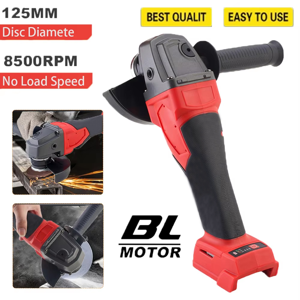 Brushless Angle Grinder Battery Powered - Аккумуляторная угловая шлифмашина 125 мм, 3-скоростная,