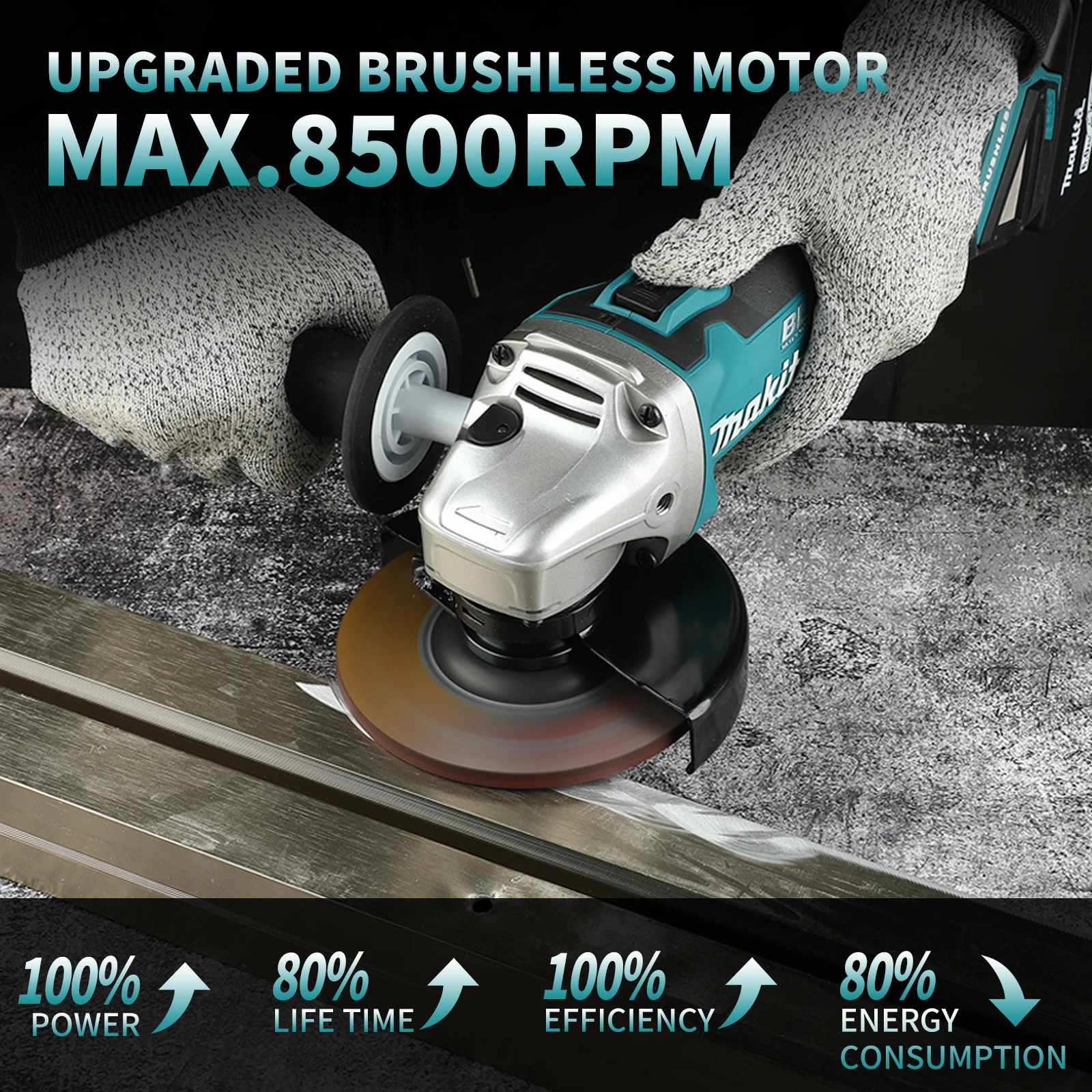 Бесщеточная литиевая угловая ш – обзор и цена Brushless Angle Grinder Battery Powered