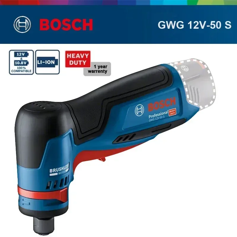 BOSCH GWG 12V-50 S 12V Бесщето – обзор и цена Brushless Angle Grinder Battery Powered