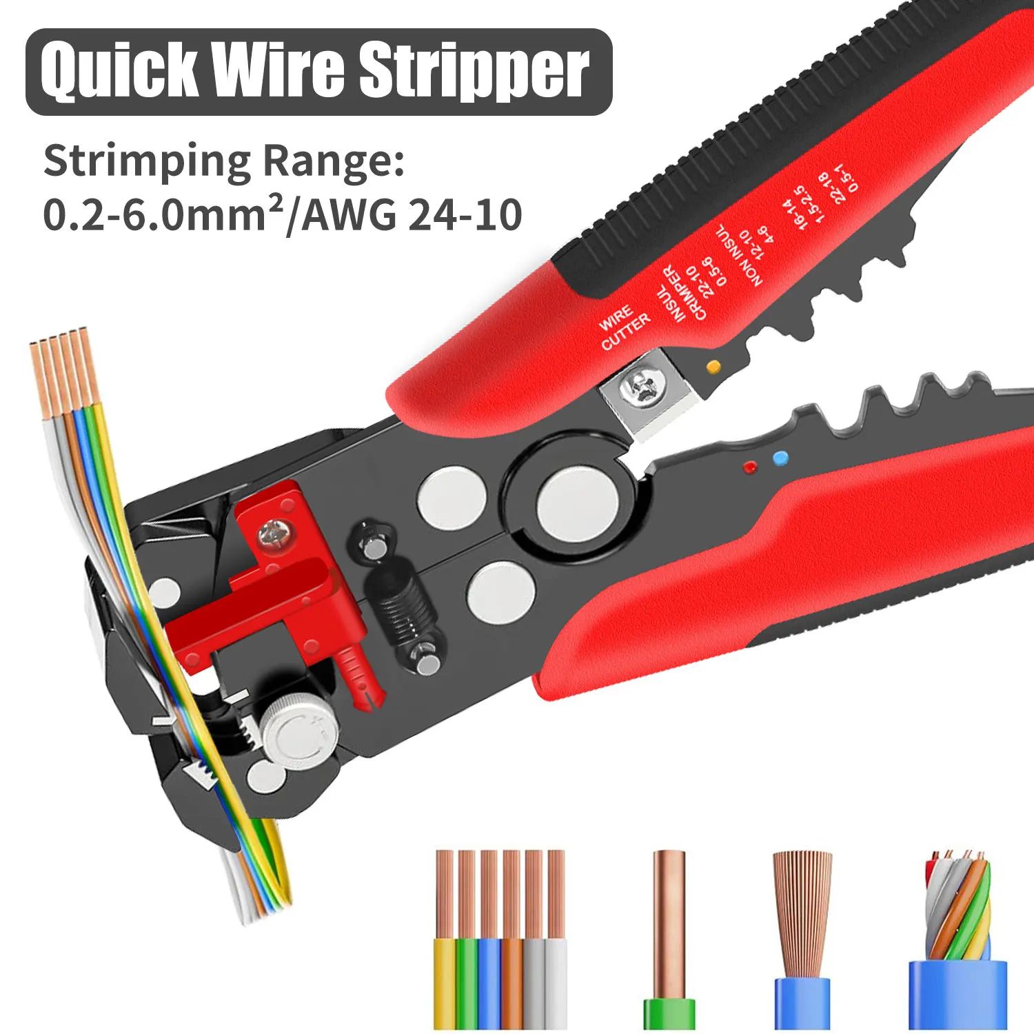 HS-D1 – автоматический инструм – обзор и цена Automatic Wire Stripper Cutter